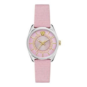 Versace New V-Circle Grosgrain Watch Womens